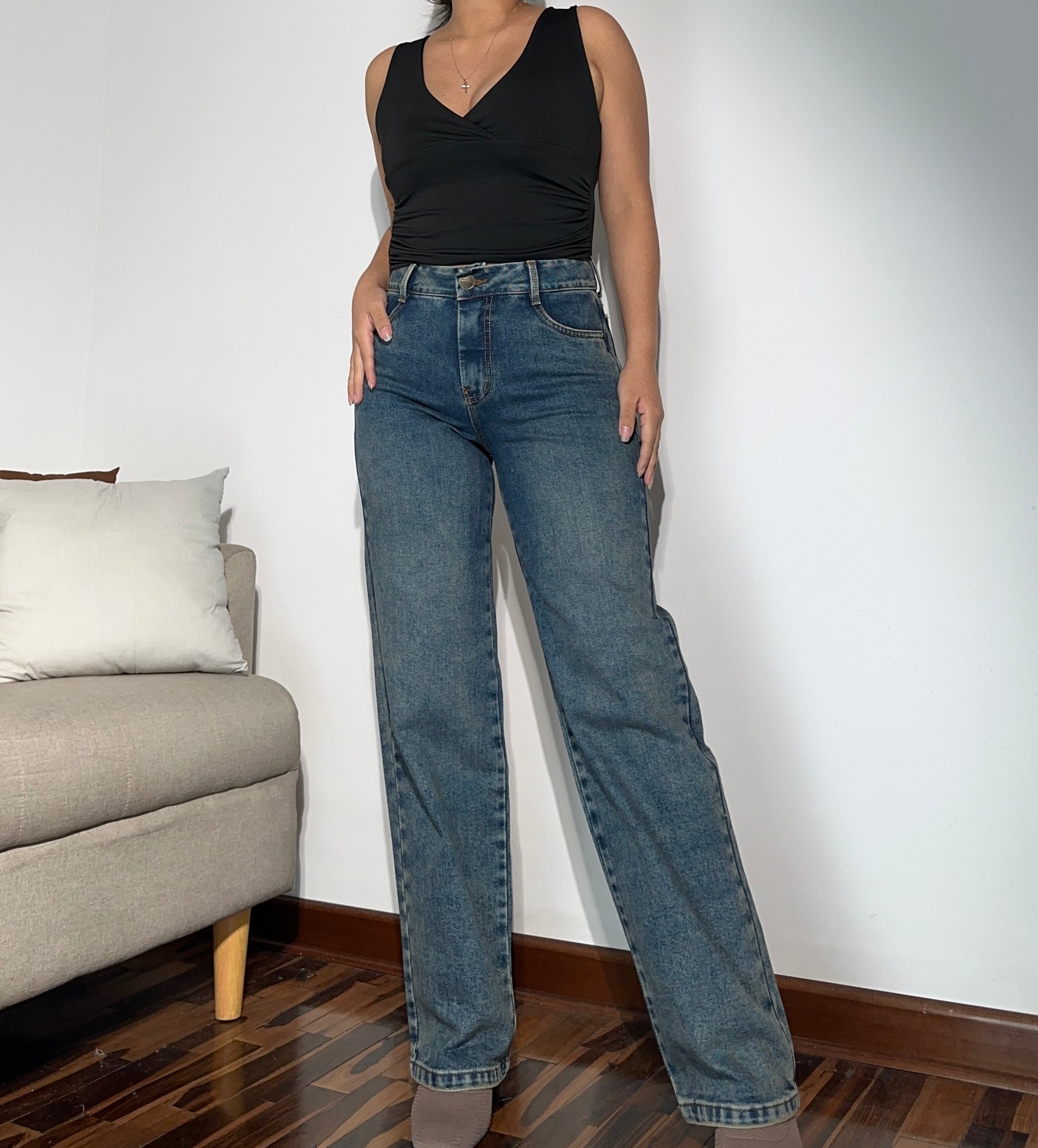 Pantalon Recto - Madera
