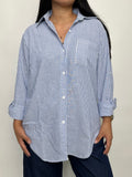 Camisa Clásica - Azul Rayas