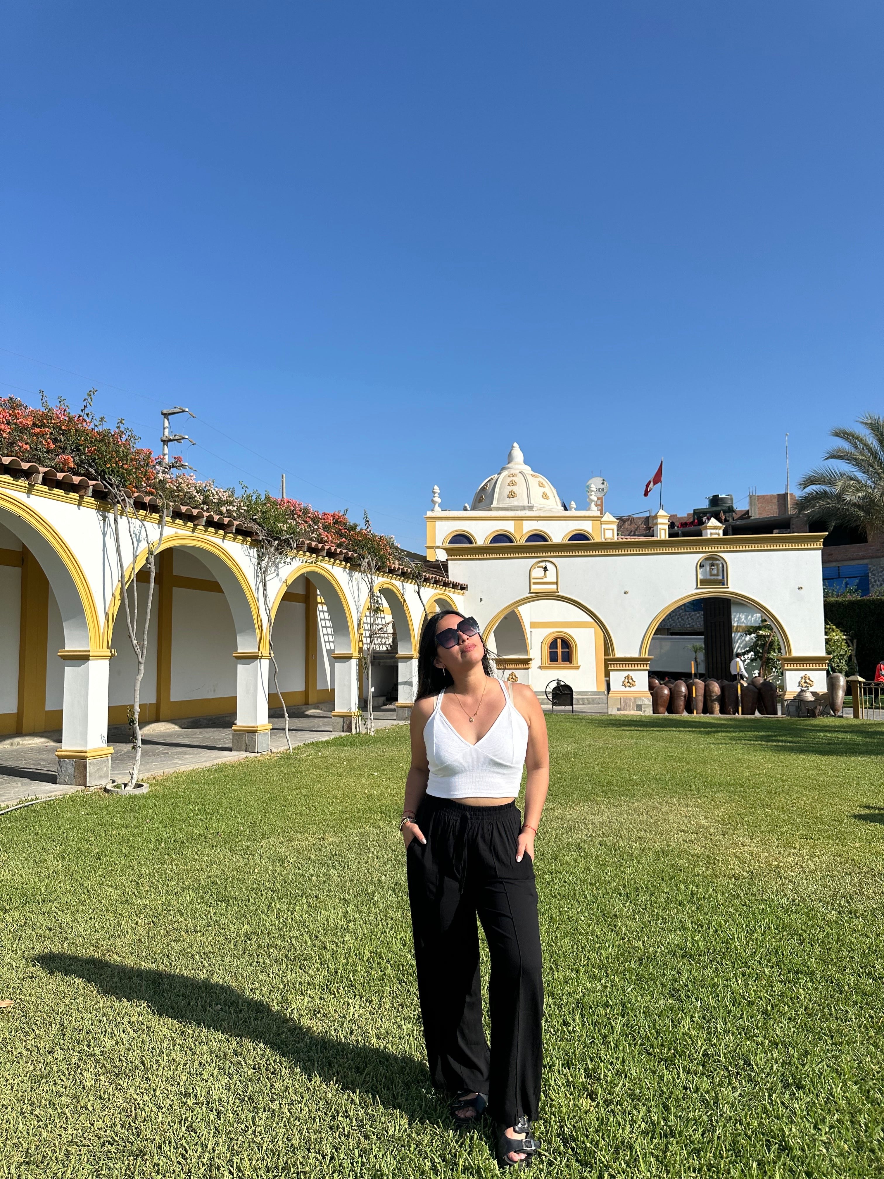 Pantalón lino negro