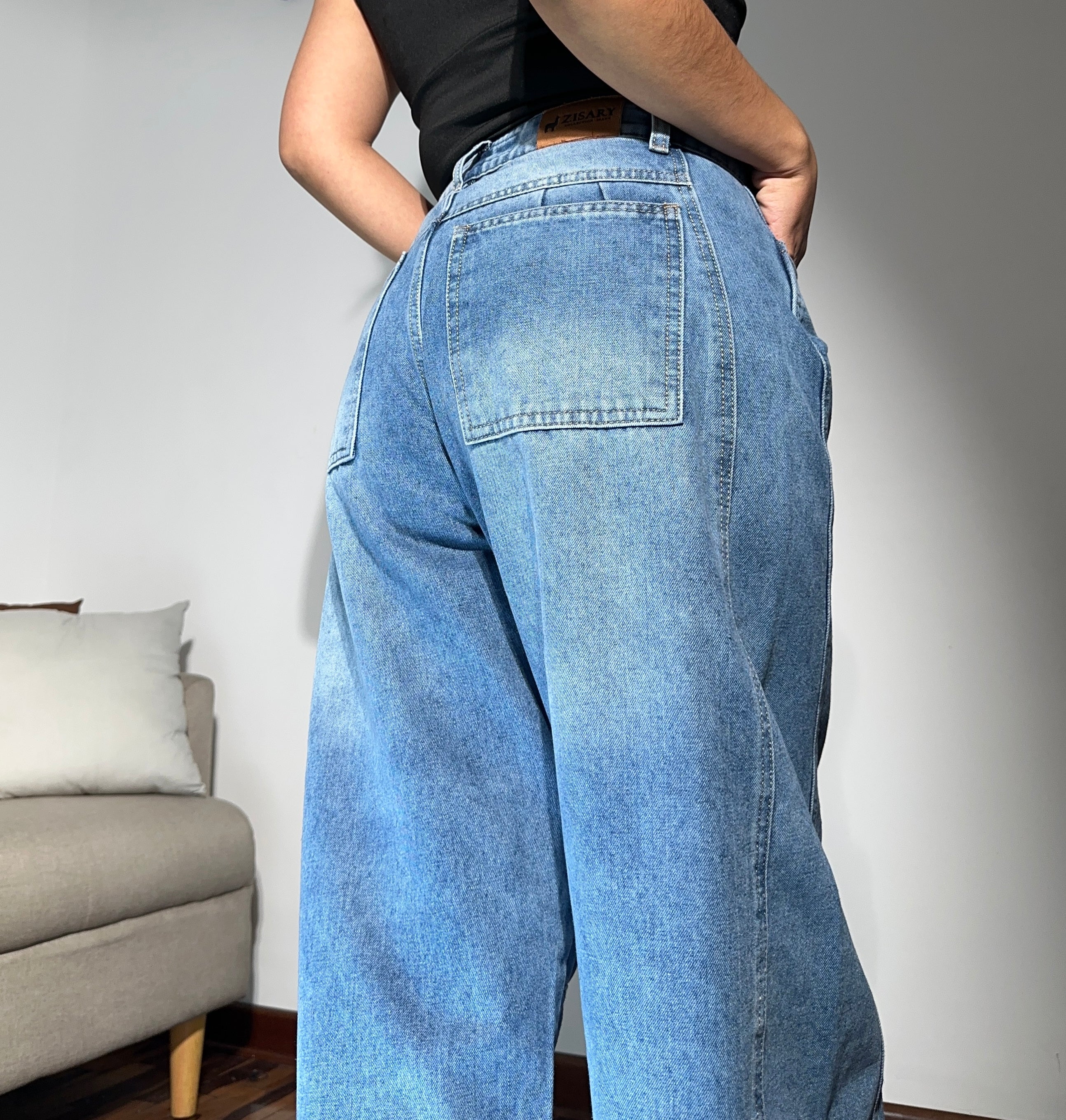 Pantalón Barril Denim