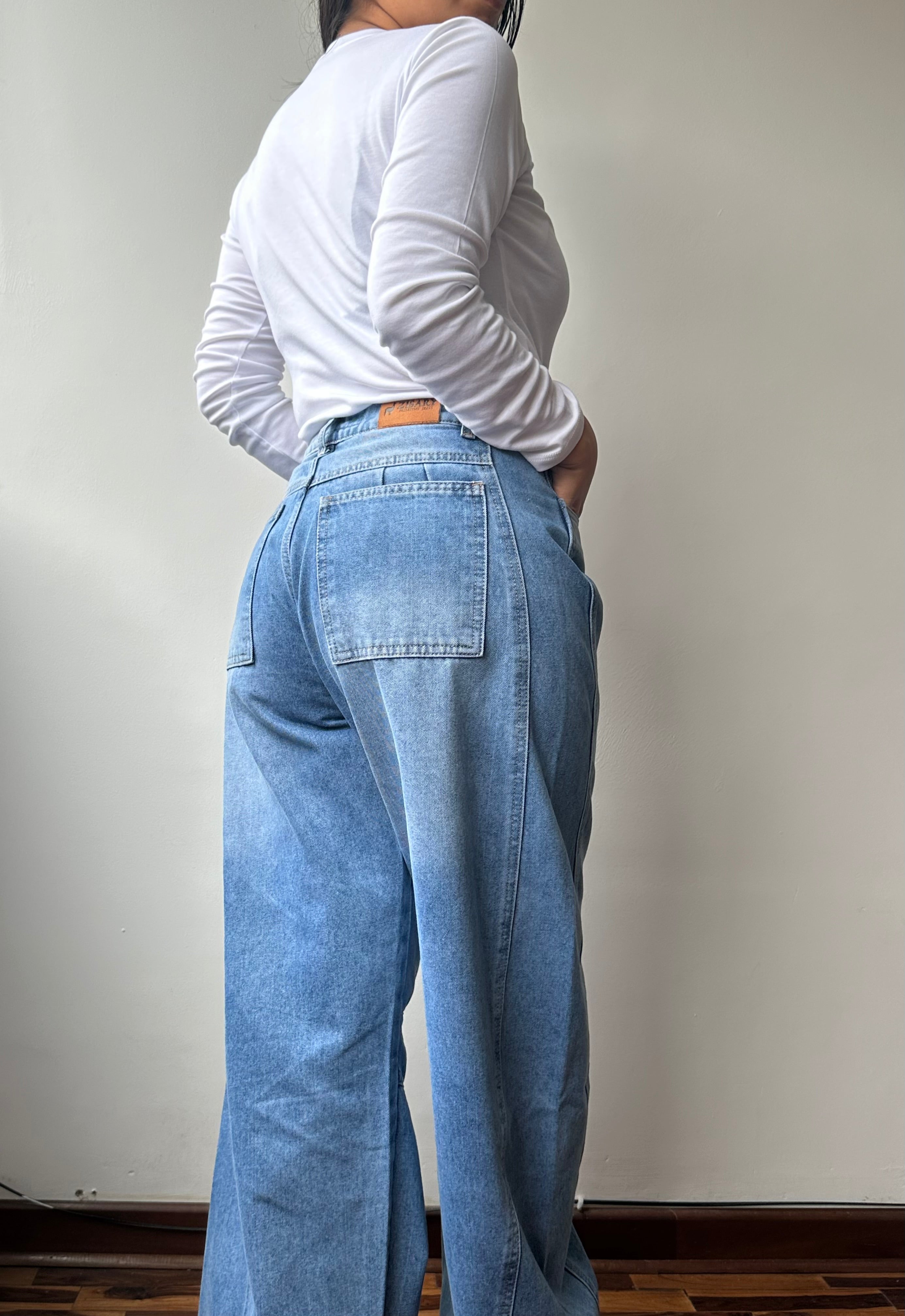 Pantalón Barril Denim