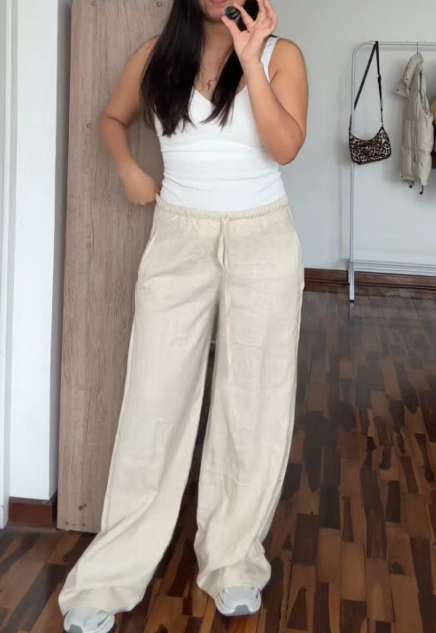 Pantalón Pandora Beige Jaspeado