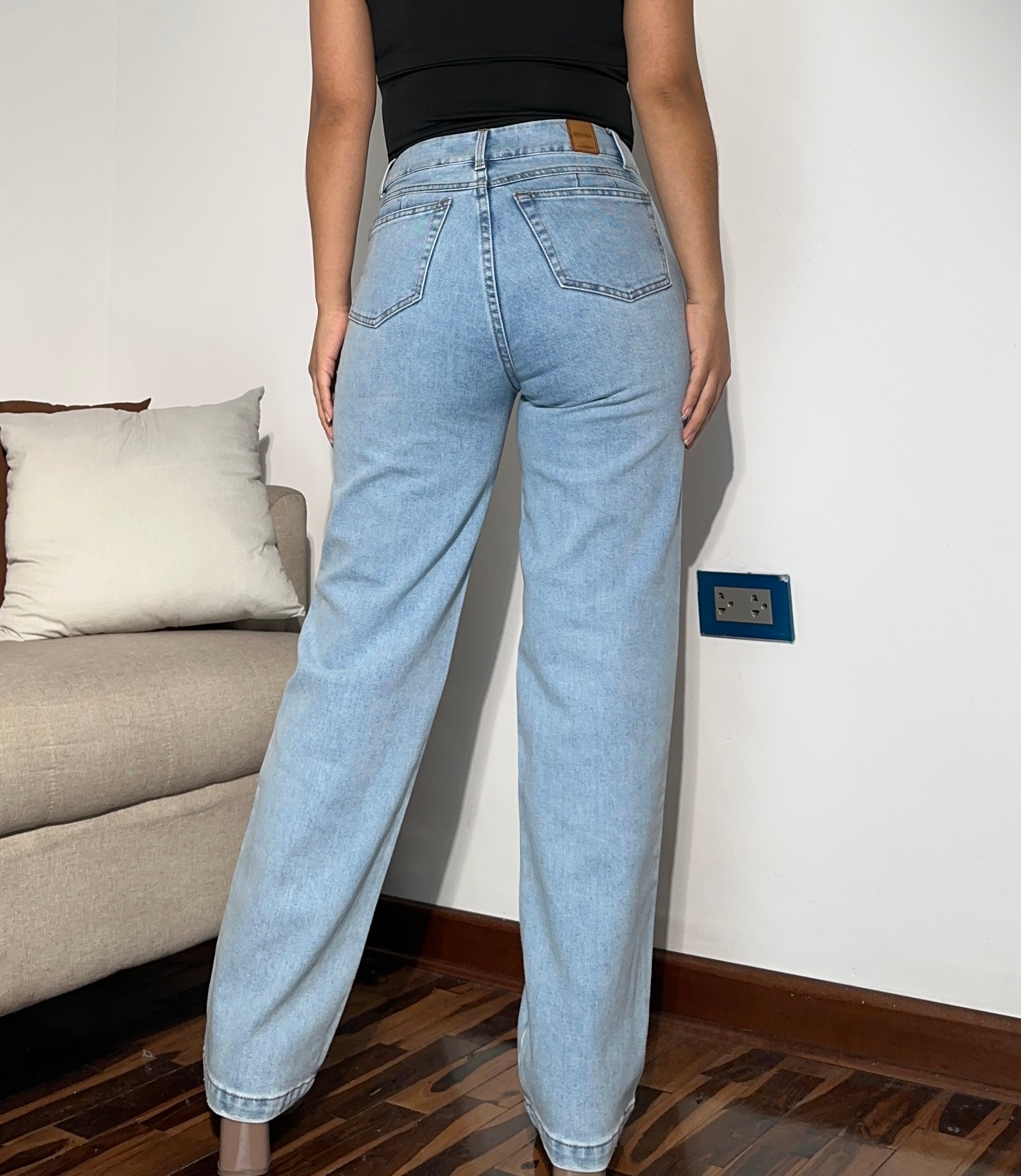 Denim recto - Celeste