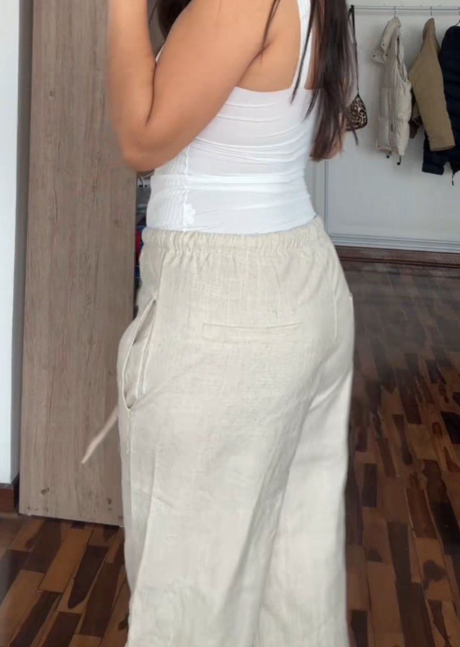 Pantalón Pandora Beige Jaspeado