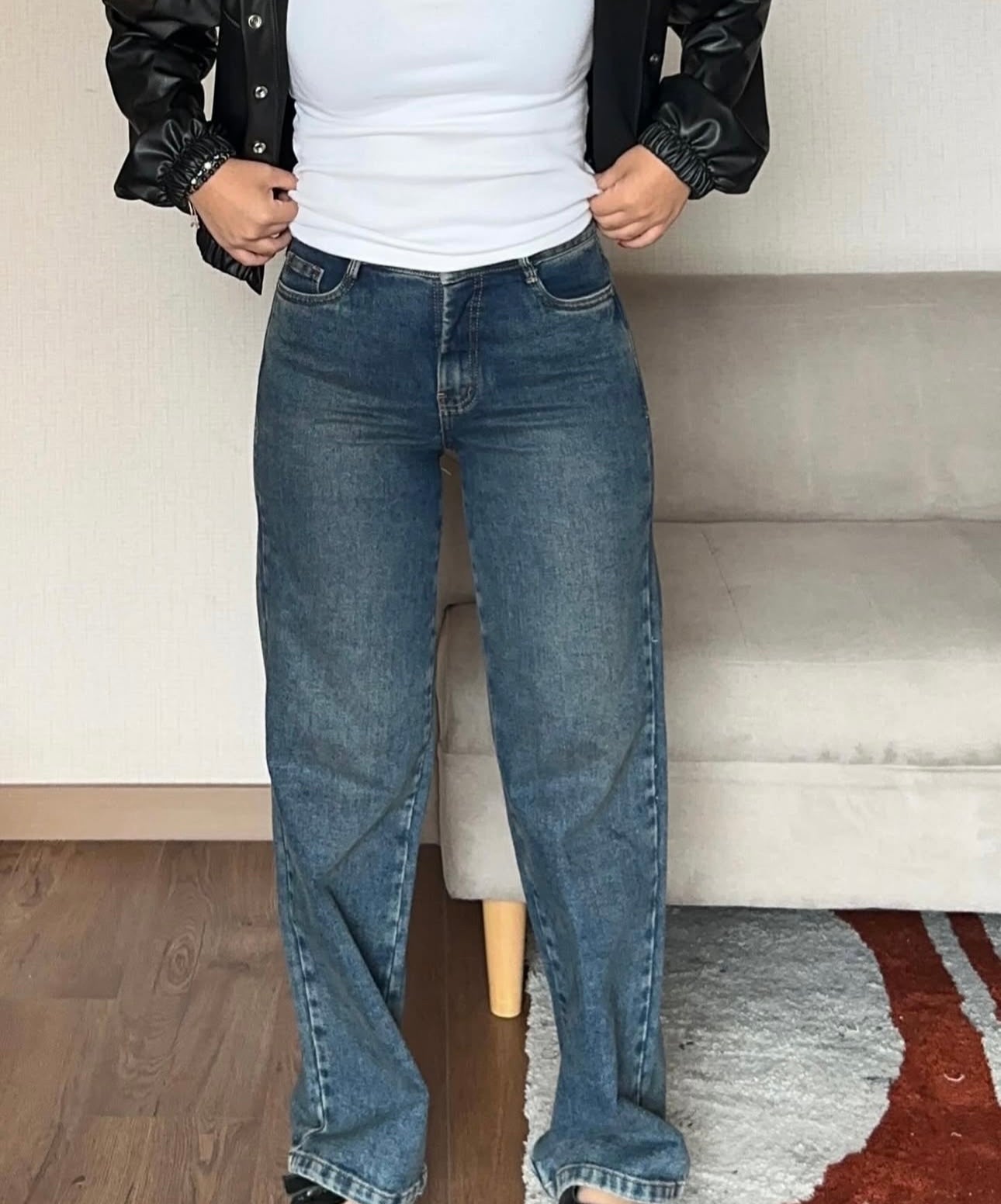 Pantalón Jean Vintage - Madera