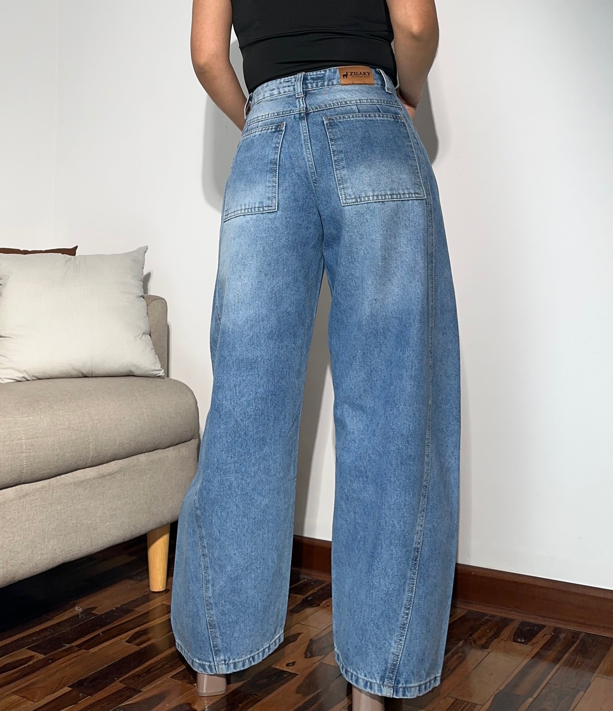 Pantalón Barril Denim