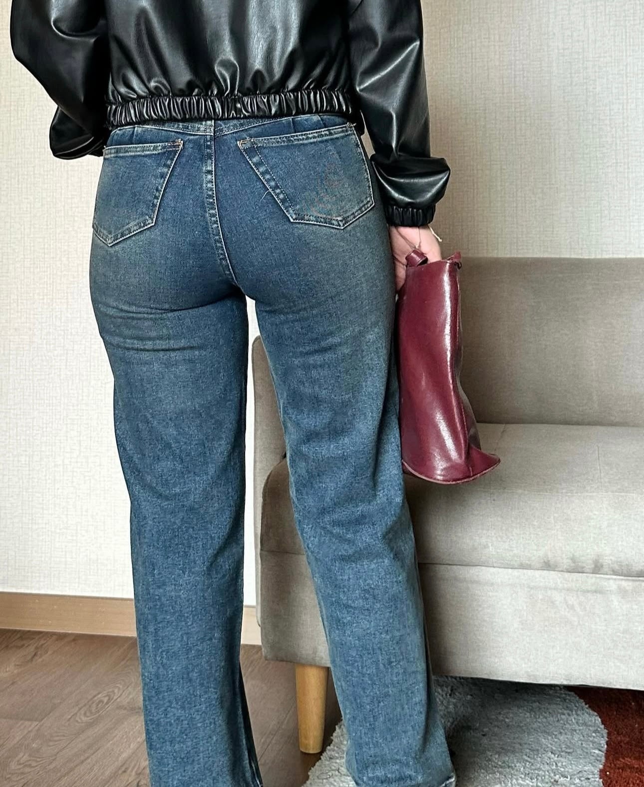 Pantalón Jean Vintage - Madera