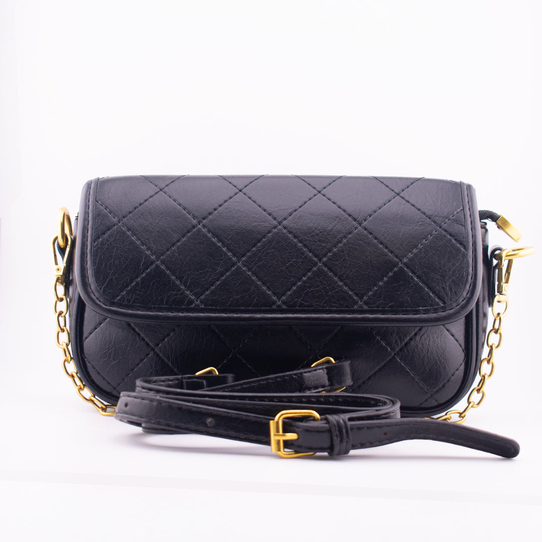 Cartera Rombos Negro