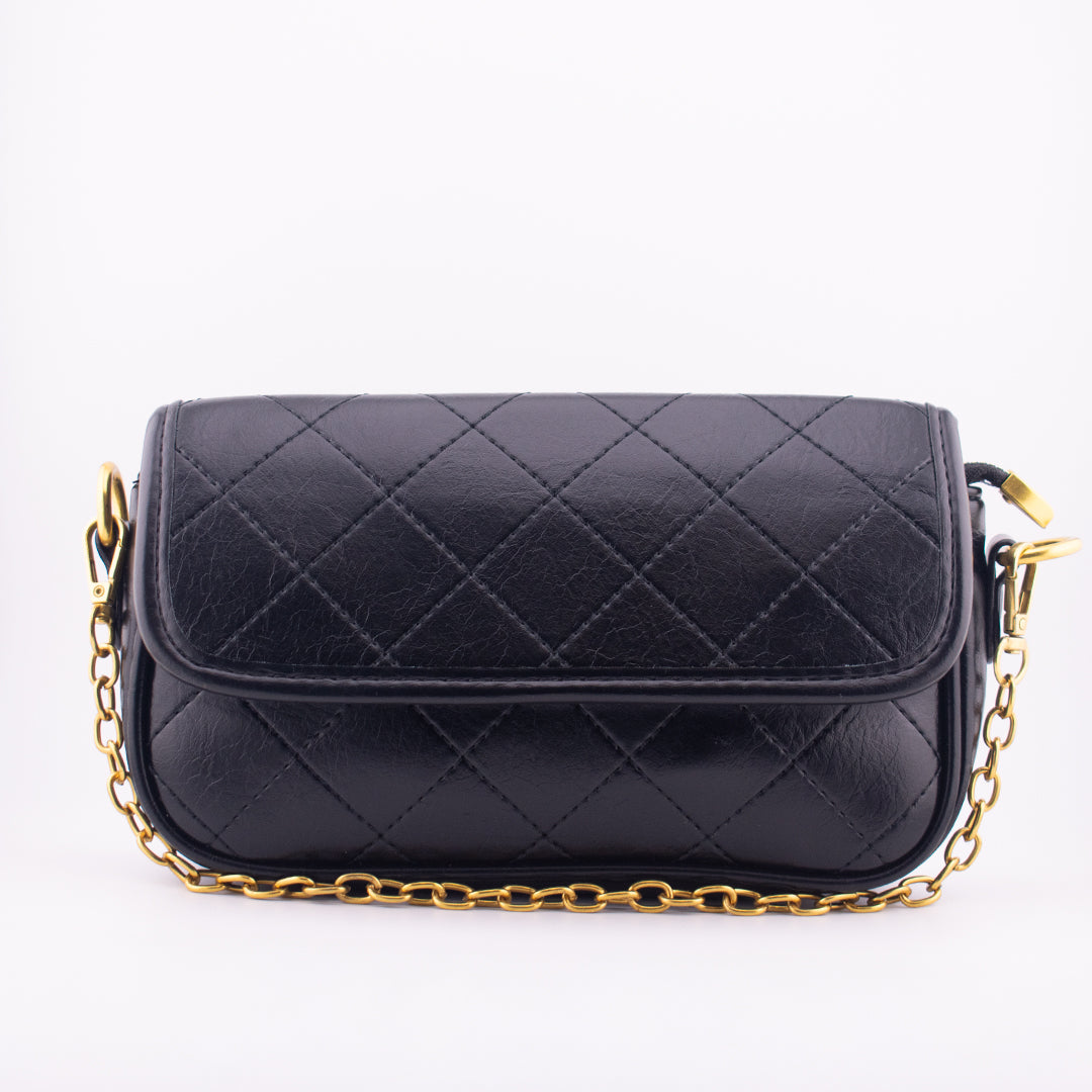 Cartera Rombos Negro