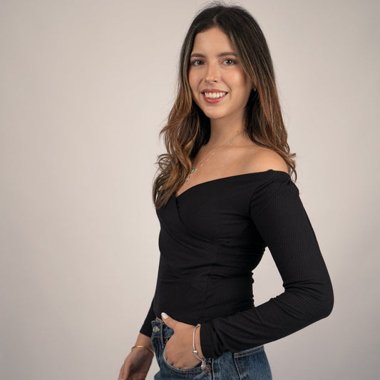Polo básico cruzado