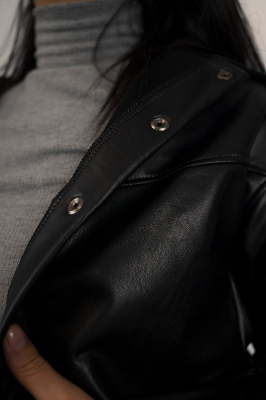 Chaqueta Biker Cuerina