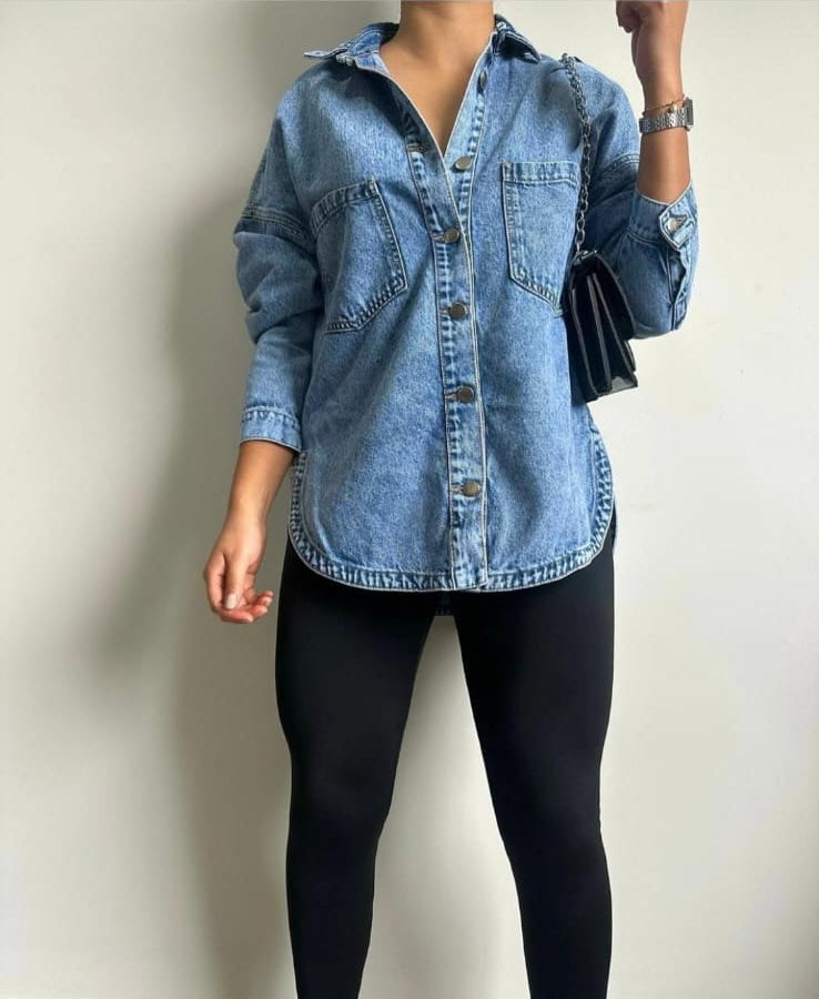 Sobrecamisa Denim Oversize