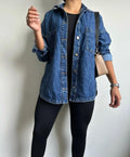 Sobrecamisa Jean Oversize Azul