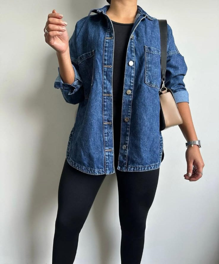 Sobrecamisa Denim Oversize
